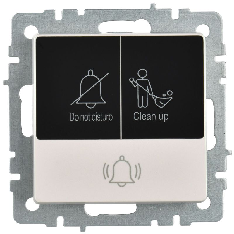 BRITE Кнопка звонка с индикацией для отелей 10А ВС10-1-9-БрЖ жемчуг IEK