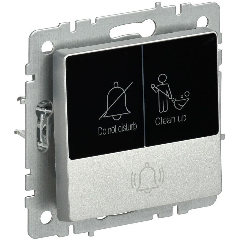 BRITE Кнопка звонка с индикацией для отелей 10А ВС10-1-9-БрА алюминий IEK