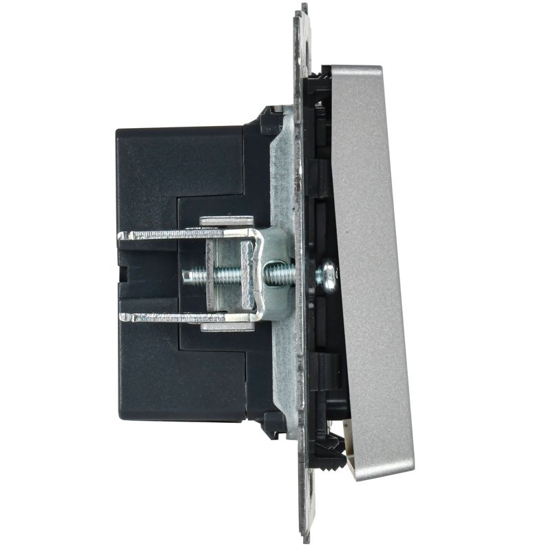 BRITE Кнопка звонка с индикацией для отелей 10А ВС10-1-9-БрА алюминий IEK