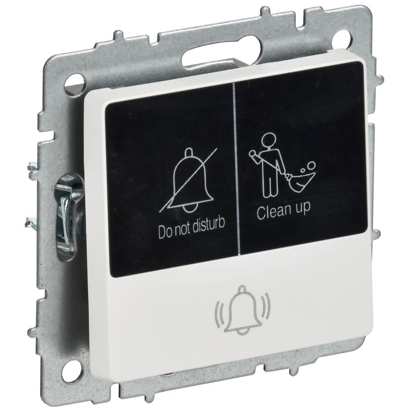 BRITE Кнопка звонка с индикацией для отелей 10А ВС10-1-9-БрАБ арктический белый IEK