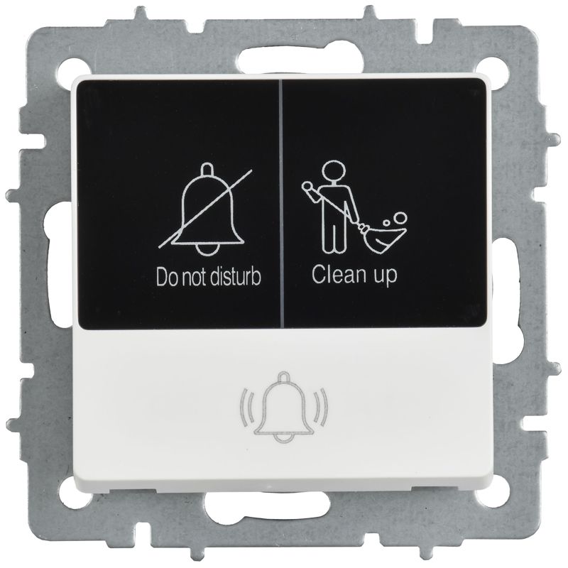 BRITE Кнопка звонка с индикацией для отелей 10А ВС10-1-9-БрАБ арктический белый IEK