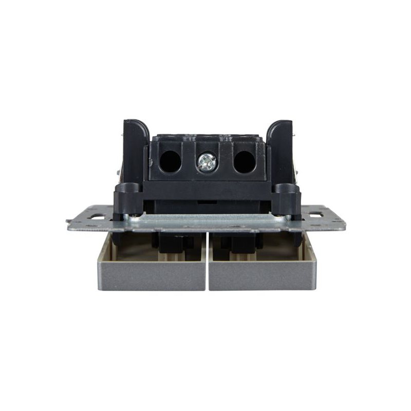 BRITE Выключатель жалюзи 10А ВС10-1-5-БрА алюминий IEK