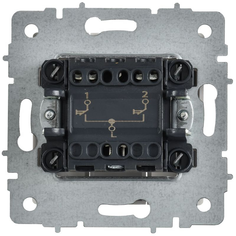 BRITE Выключатель жалюзи 10А ВС10-1-5-БрАБ арктический белый IEK