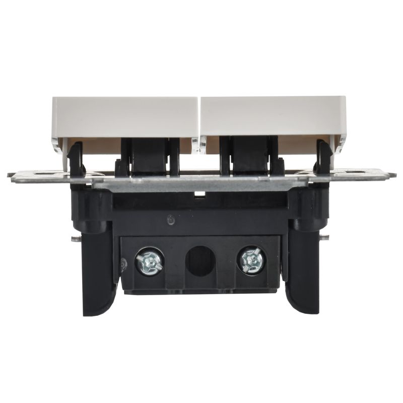 BRITE Выключатель 2-клавишный 10А ВС10-2-0-БрБ белый