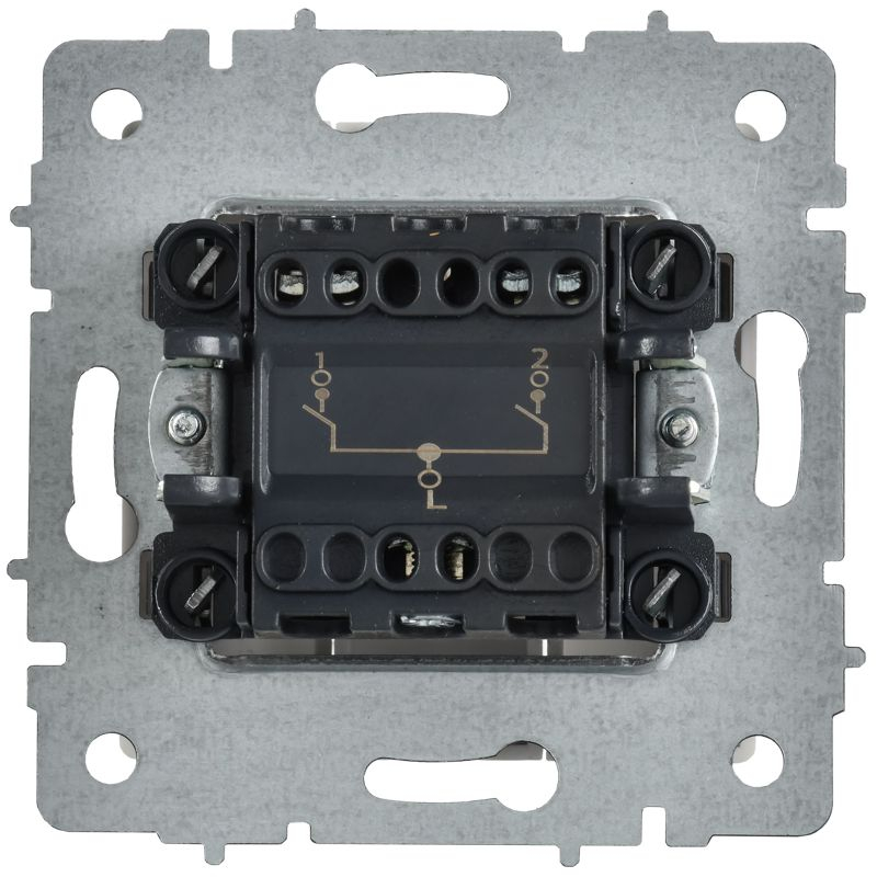 BRITE Выключатель 2-клавишный 10А ВС10-2-0-БрАБ арктический белый IEK