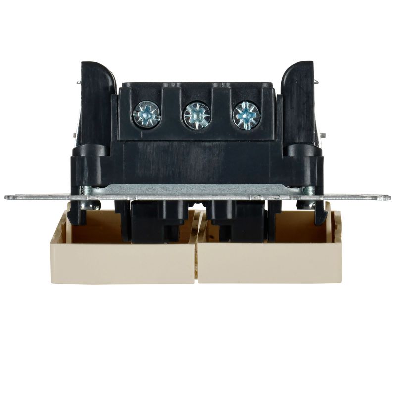 BRITE Выключатель 2-клавишный с индикацией для отелей 10А ВС10-2-9-БрКр бежевый IEK