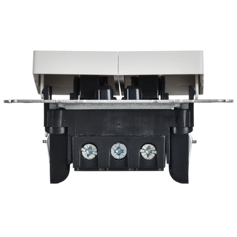 BRITE Выключатель 2-клавишный с индикацией для отелей 10А ВС10-2-9-БрАБ арктический белый IEK