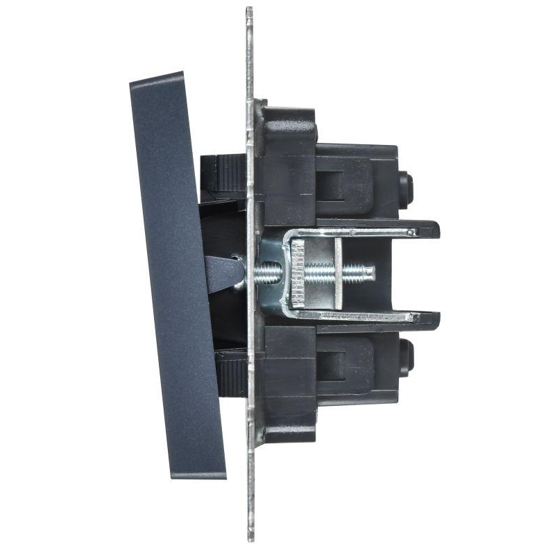 BRITE Выключатель 2-клавишный перекрестный 10А ВС10-2-3-БрМ маренго IEK