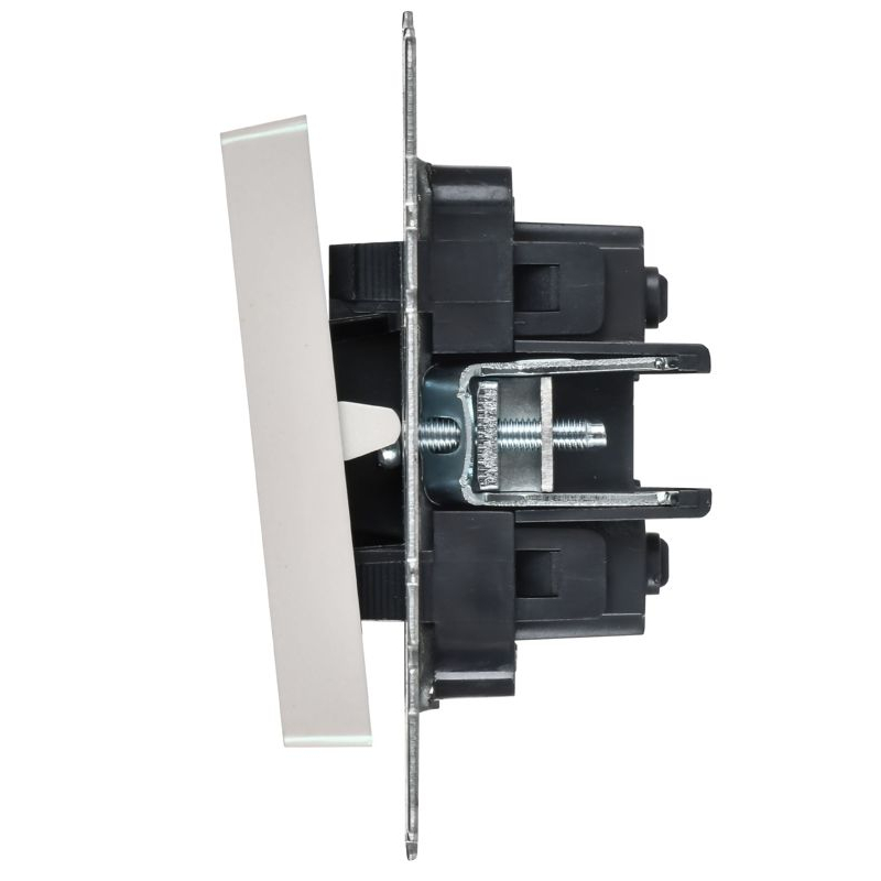 BRITE Выключатель 2-клавишный перекрестный 10А ВС10-2-3-БрЖ жемчуг IEK