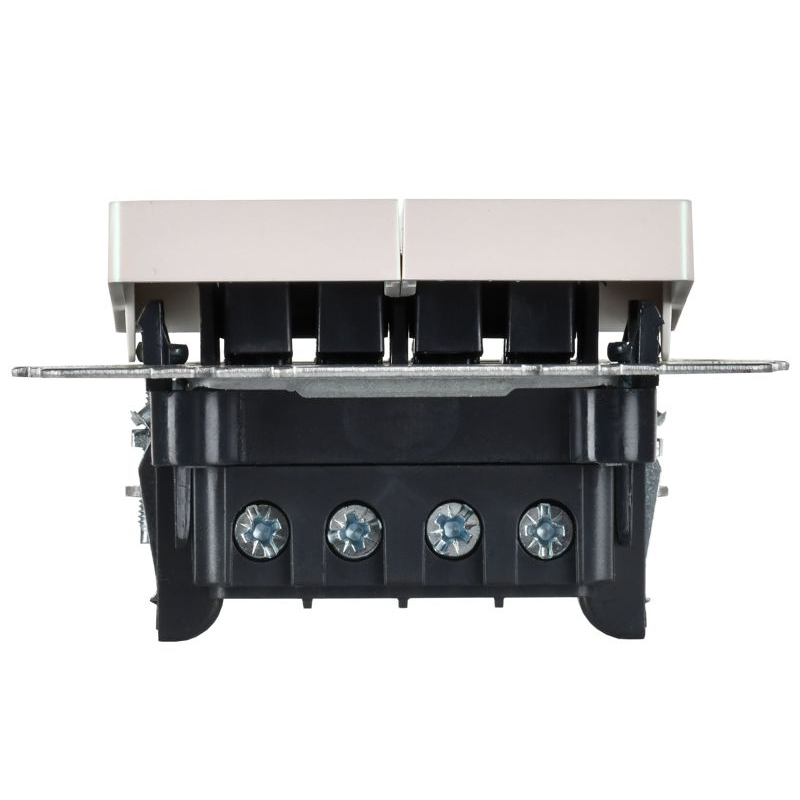 BRITE Выключатель 2-клавишный перекрестный 10А ВС10-2-3-БрЖ жемчуг IEK