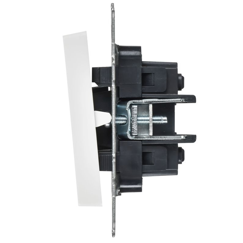 BRITE Выключатель 2-клавишный перекрестный 10А ВС10-2-3-БрАБ арктический белый IEK