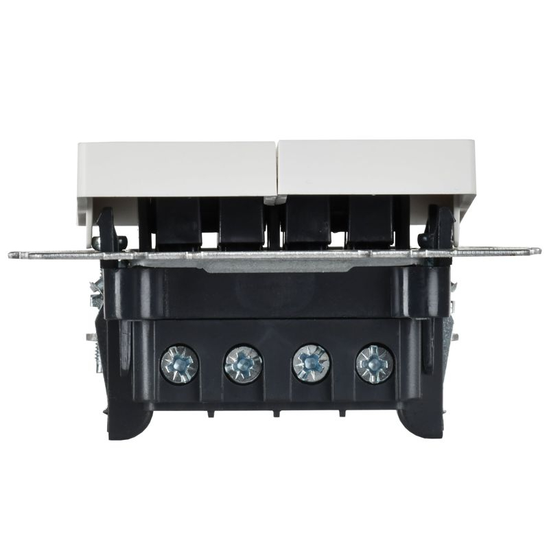 BRITE Выключатель 2-клавишный перекрестный 10А ВС10-2-3-БрАБ арктический белый IEK