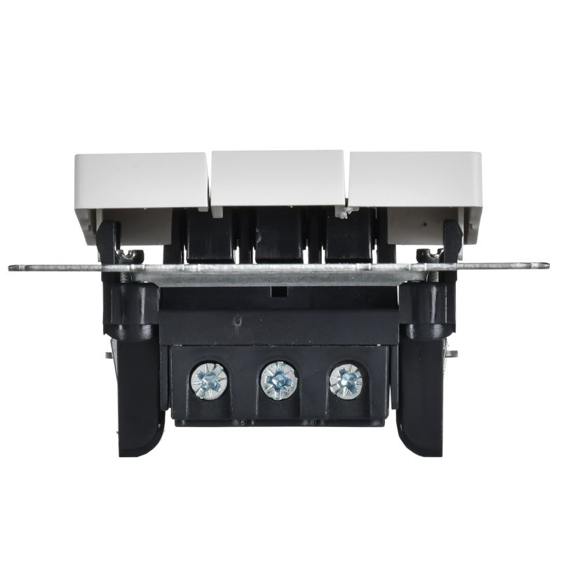 BRITE Выключатель 3-клавишный 10А ВС10-3-0-БрАБ арктический белый IEK