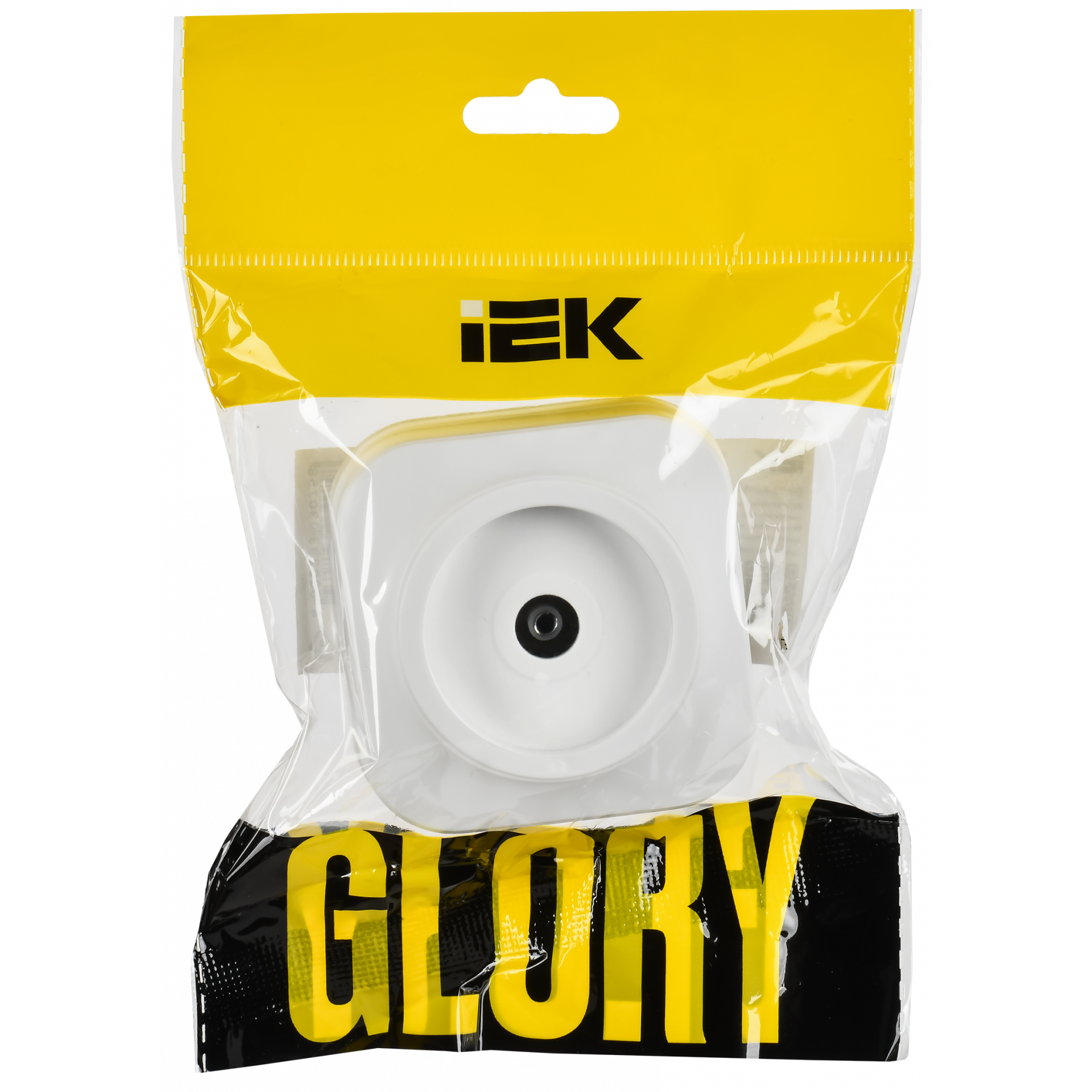 GLORY Розетка для открытой установки TV РТВ20-ХБм белый матовый IEK