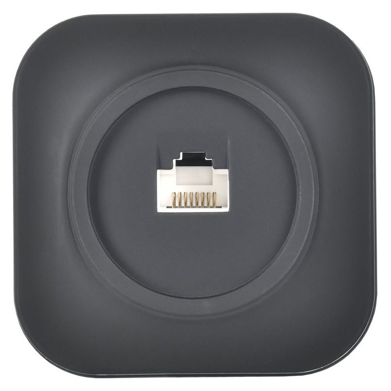 GLORY Розетка для открытой установки компьютерная RJ45 кат.5E РК10-ХЧм черный матовый IEK