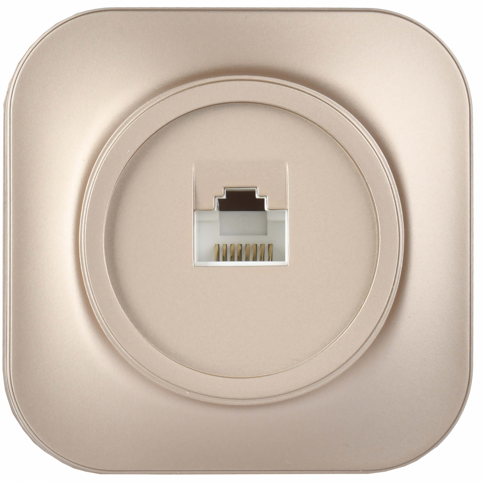 GLORY Розетка для открытой установки компьютерная RJ45 кат.5E РК10-ХШм шампань матовый IEK