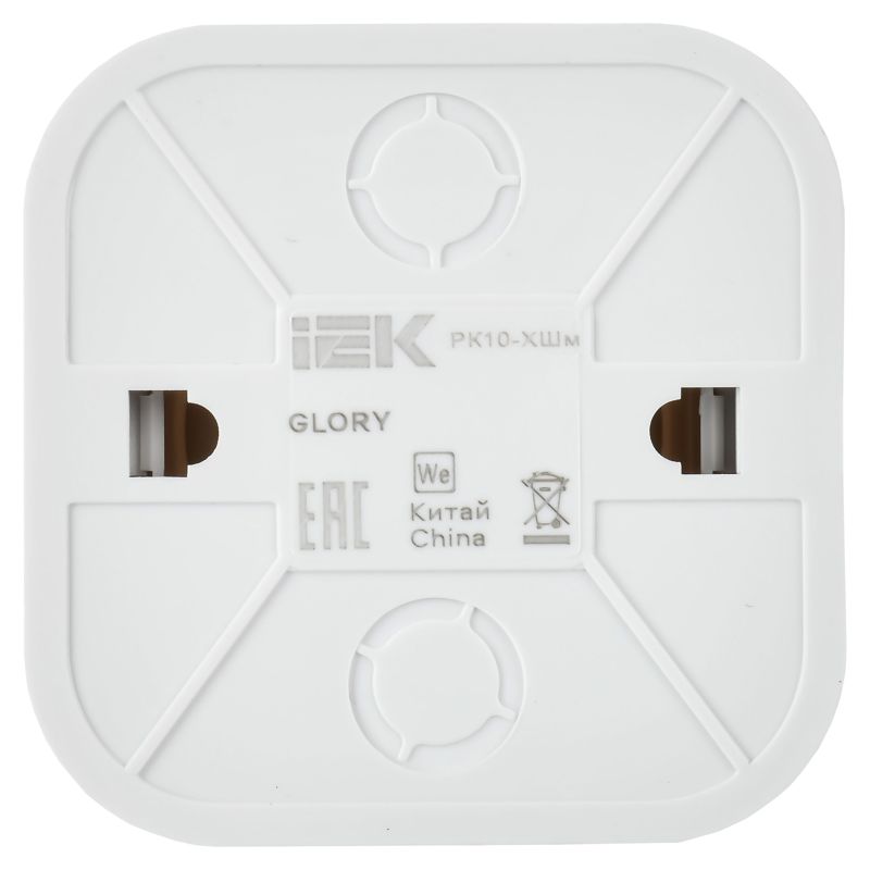 GLORY Розетка для открытой установки компьютерная RJ45 кат.5E РК10-ХШм шампань матовый IEK