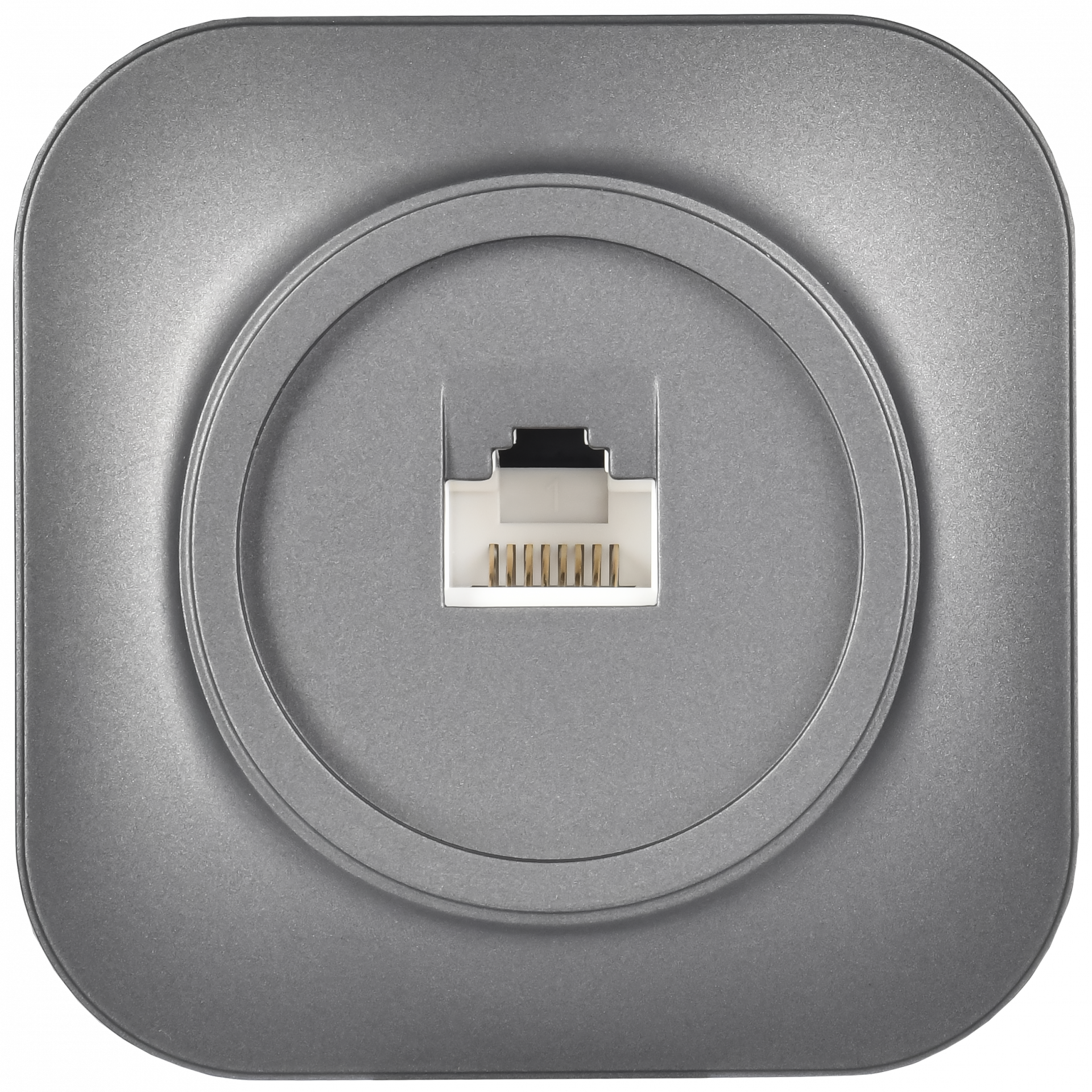 GLORY Розетка для открытой установки компьютерная RJ45 кат.5E РК10-ХСм сталь матовый IEK