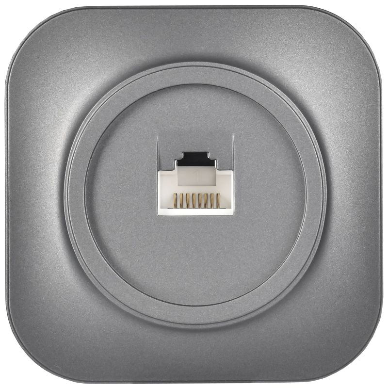 GLORY Розетка для открытой установки компьютерная RJ45 кат.5E РК10-ХСм сталь матовый IEK