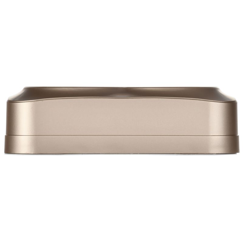 GLORY Розетка 2-местная для открытой установки без заземления с защитными шторками 10А РСш22-2-ХШм шампань матовый IEK