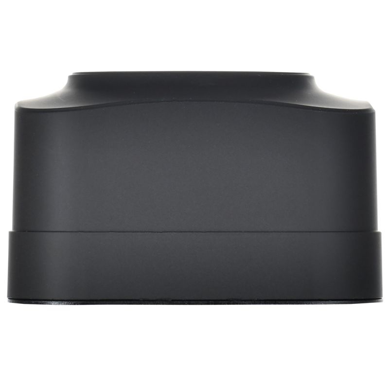 GLORY Розетка 4-местная для открытой установки без заземления без защитных шторок 10А РС24-2-ХЧм черный матовый IEK