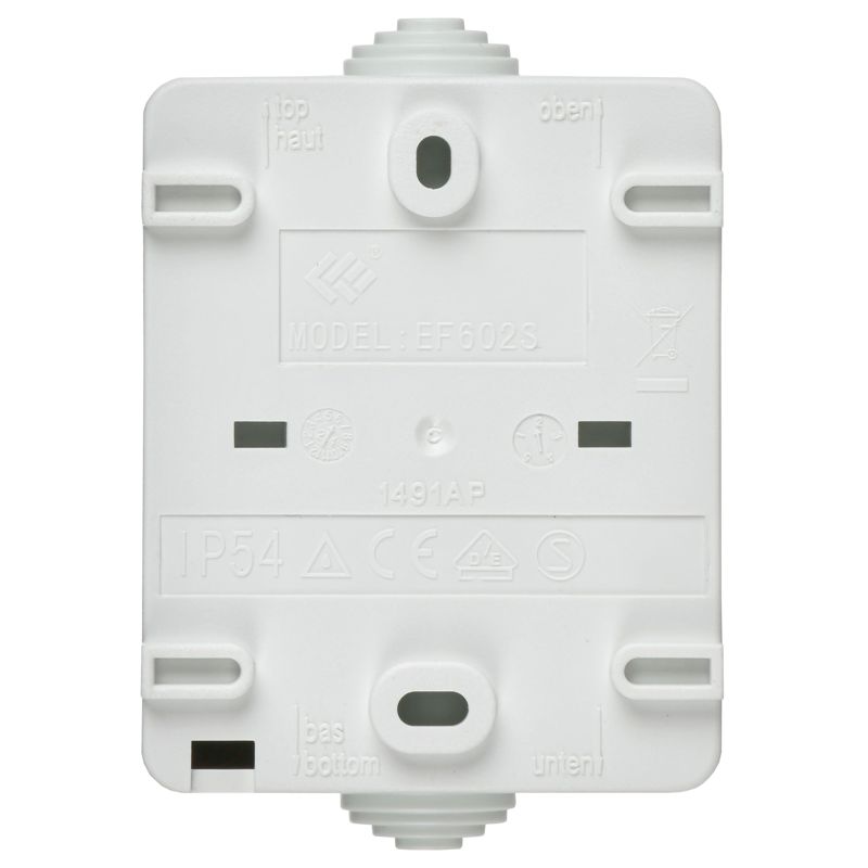 FORS Розетка 1-местная с заземлением для открытой установки 16А IP54 РСб20-3-ФБ белый IEK