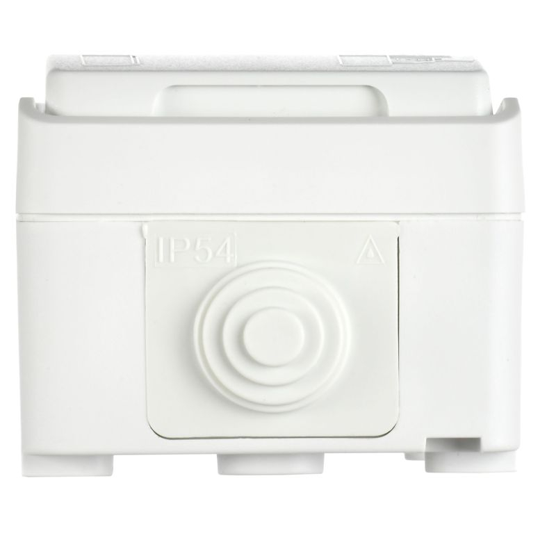 FORS Розетка 1-местная с заземлением для открытой установки 16А IP54 РСб20-3-ФБ белый IEK