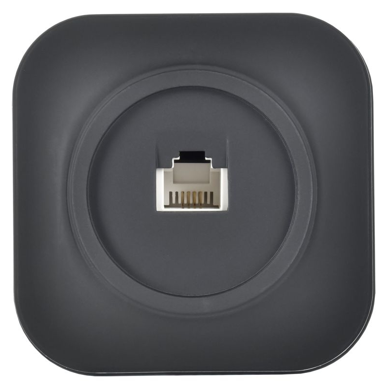 GLORY Розетка для открытой установки телефонная RJ11 РТ20-ХЧм черный матовый IEK