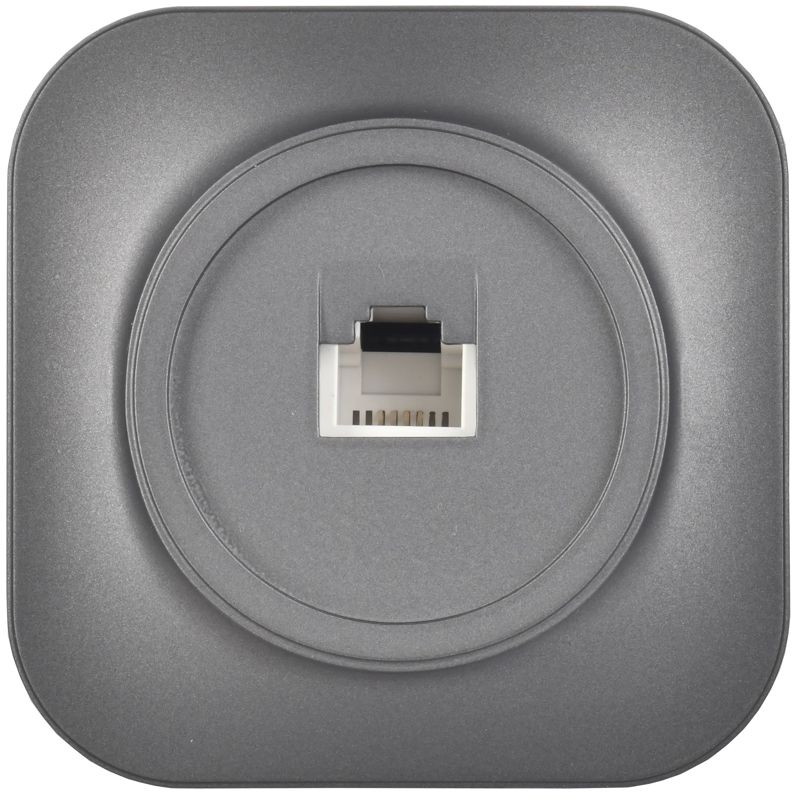 GLORY Розетка для открытой установки телефонная RJ11 РТ20-ХСм сталь матовый IEK