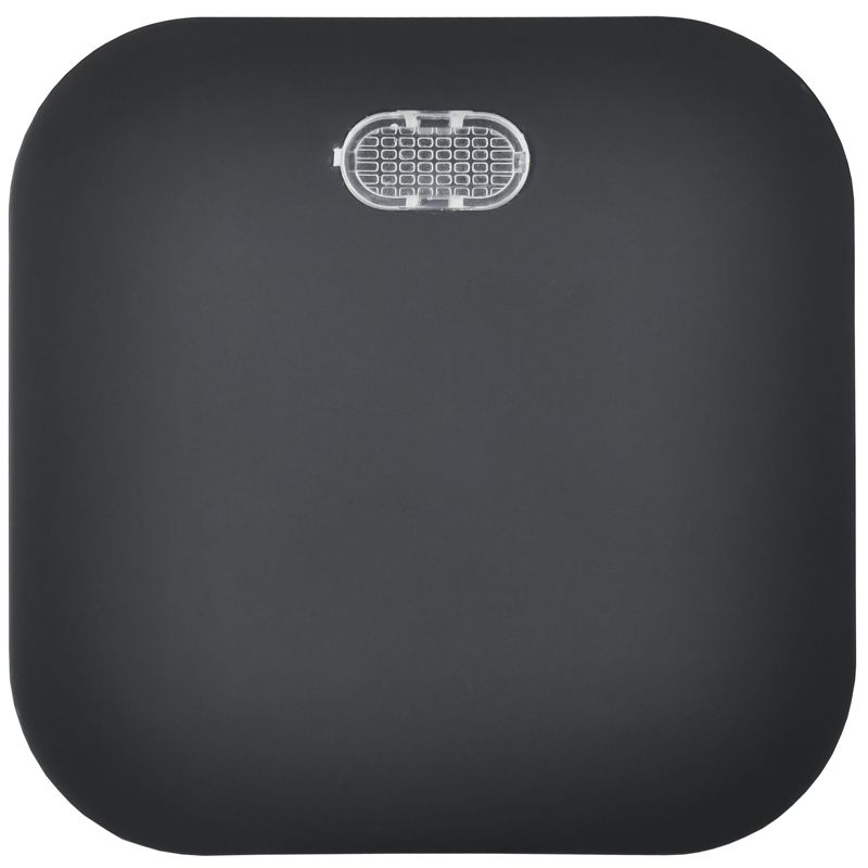 GLORY Выключатель 1-клавишный для открытой установки с индикацией 10А ВС20-1-1-ХЧм черный матовый IEK