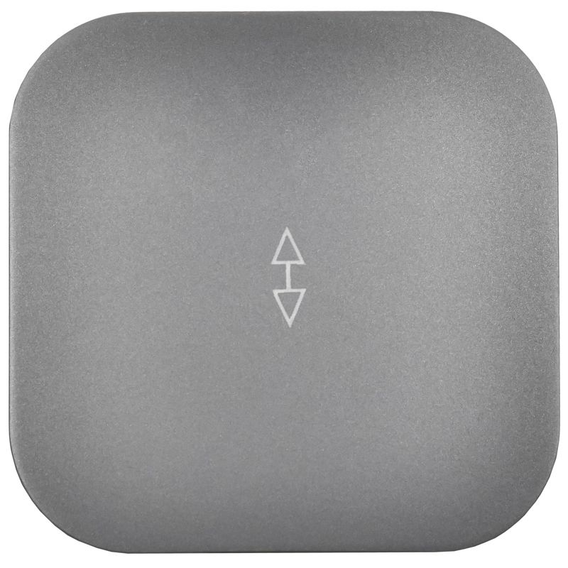 GLORY Выключатель 1-клавишный для открытой установки проходной 10А ВСп10-1-0-ХСм сталь матовый IEK