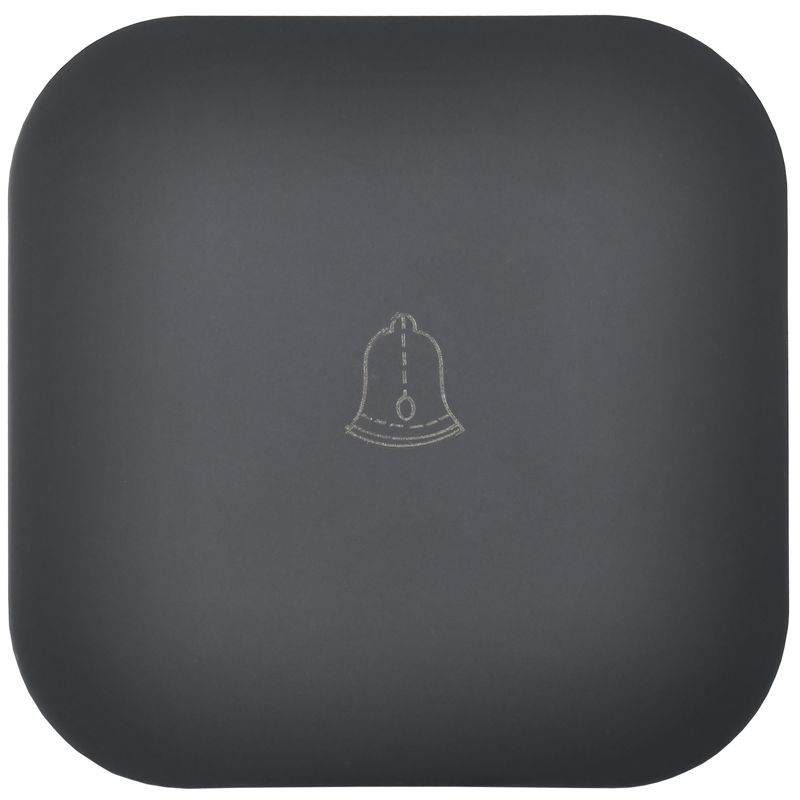 GLORY Выключатель 1-клавишный для открытой установки самовозвратный 10А ВСс20-1-0-ХЧм черный матовый IEK