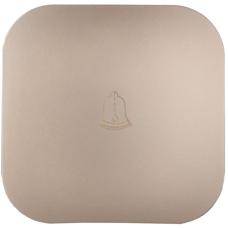 GLORY Выключатель 1-клавишный для открытой установки самовозвратный 10А ВСс20-1-0-ХШм шампань матовый IEK