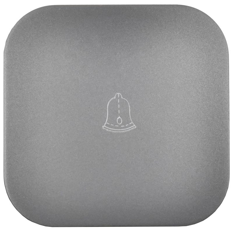 GLORY Выключатель 1-клавишный для открытой установки самовозвратный 10А ВСс20-1-0-ХСм сталь матовый IEK