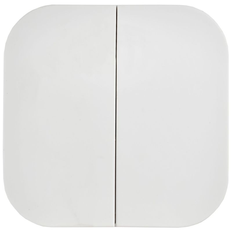 GLORY Выключатель 2-клавишный для открытой установки 10А ВС20-2-0-ХБм белый матовый IEK