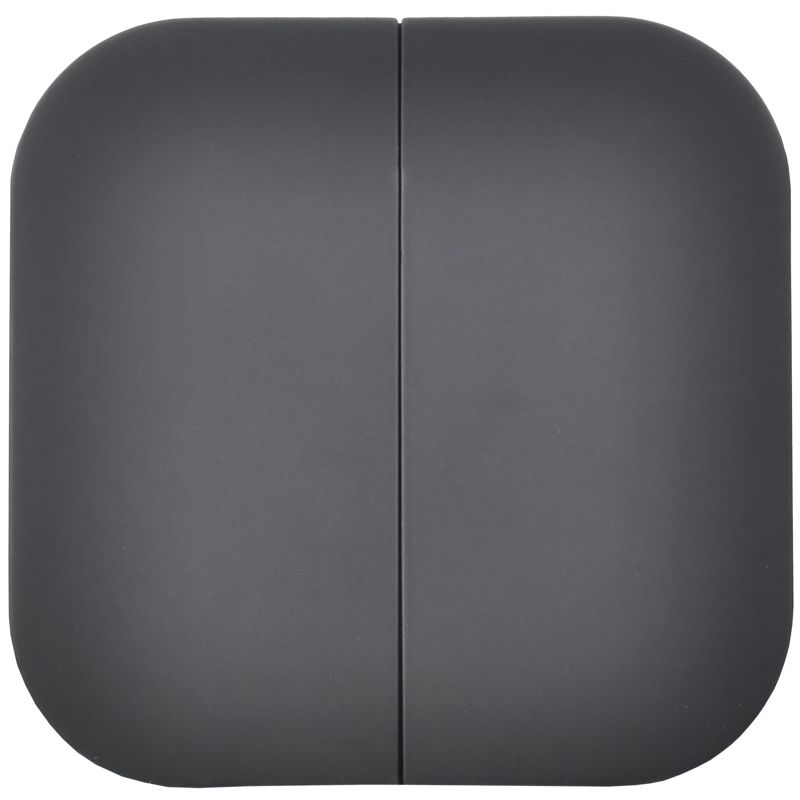 GLORY Выключатель 2-клавишный для открытой установки 10А ВС20-2-0-ХЧм черный матовый IEK