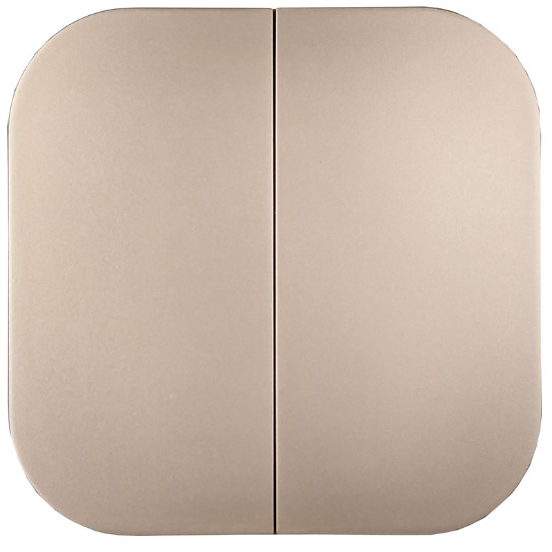 GLORY Выключатель 2-клавишный для открытой установки 10А ВС20-2-0-ХШм шампань матовый IEK