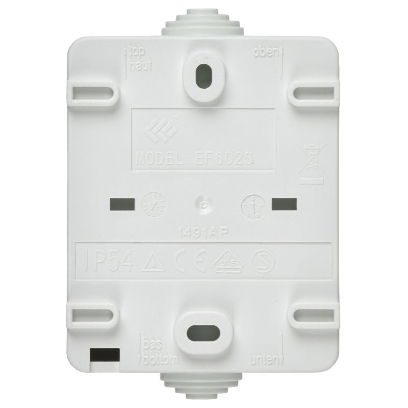 FORS Выключатель 2-клавишный для открытой установки 10А IP54 ВС20-2-0-ФБ белый IEK