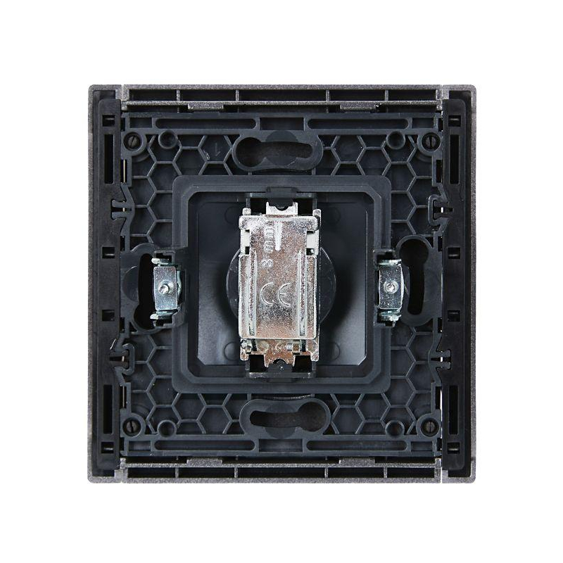 FORTE&PIANO Розетка TV оконечная FP528 сталь IEK