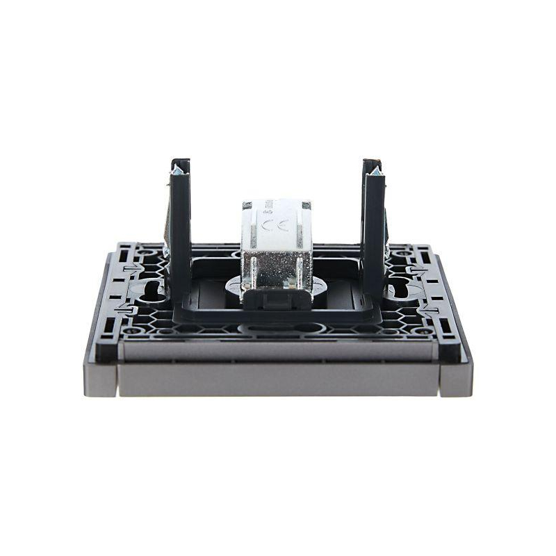 FORTE&PIANO Розетка TV оконечная FP528 сталь IEK