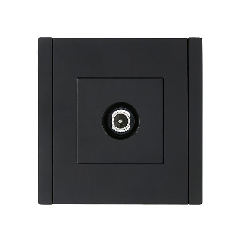 FORTE&PIANO Розетка TV проходная FP129 черный IEK