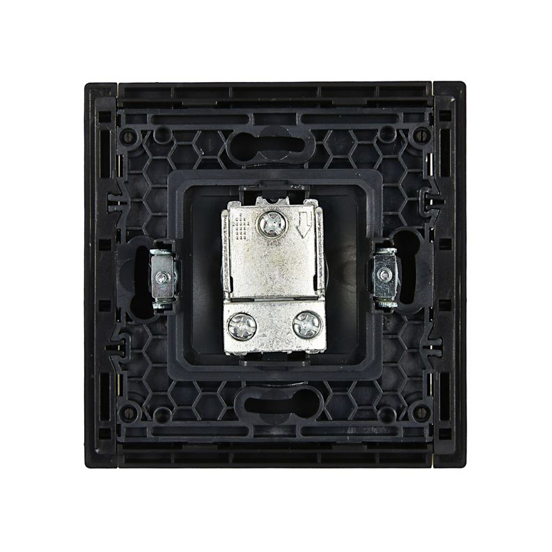 FORTE&PIANO Розетка TV проходная FP129 черный IEK