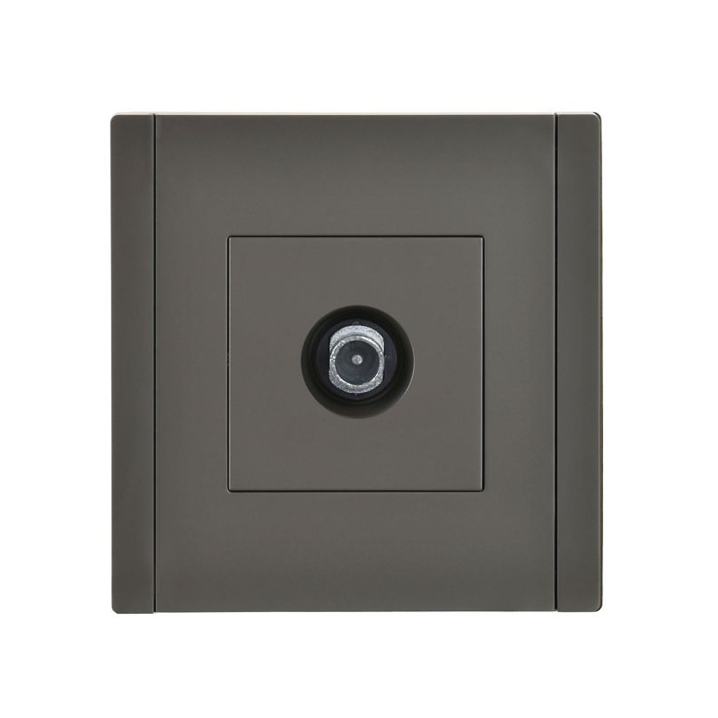 FORTE&PIANO Розетка TV проходная FP329 серый IEK