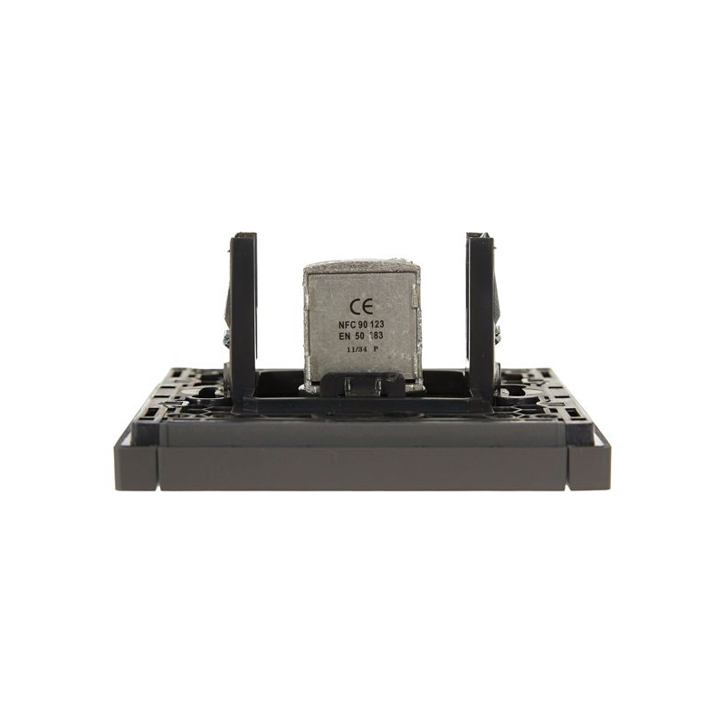 FORTE&PIANO Розетка TV проходная FP329 серый IEK