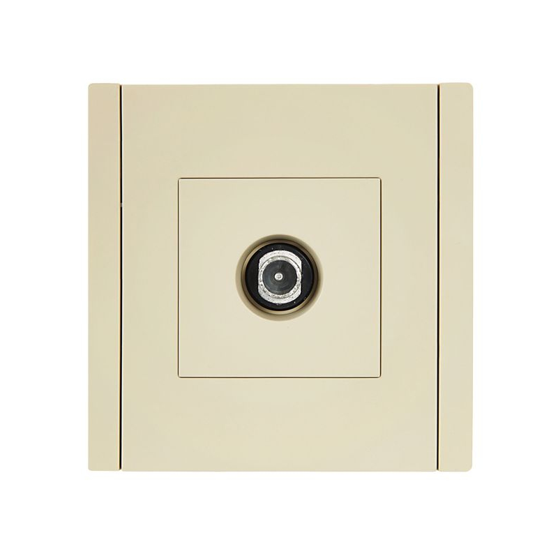 FORTE&PIANO Розетка TV проходная FP429 ваниль IEK