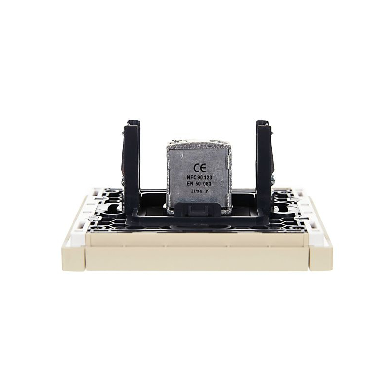 FORTE&PIANO Розетка TV проходная FP429 ваниль IEK