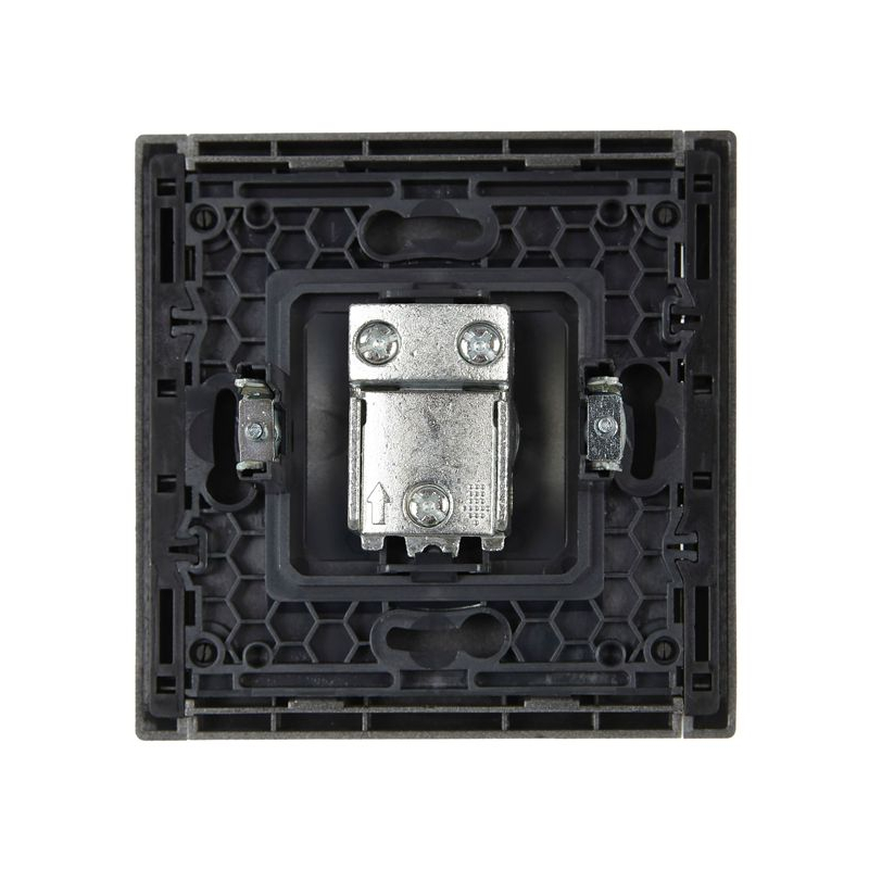 FORTE&PIANO Розетка TV проходная FP529 сталь IEK