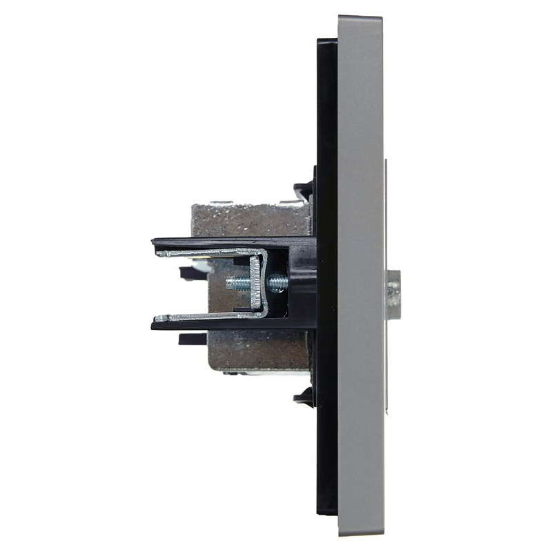 FORTE&PIANO Розетка TV проходная FP529 сталь IEK