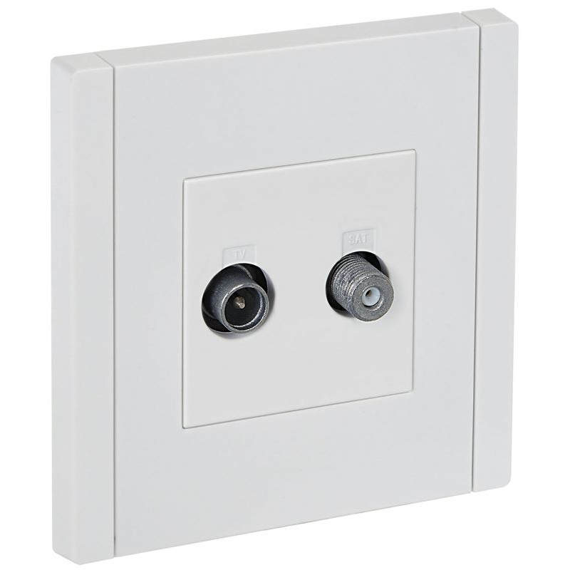 FORTE&PIANO Розетка двойная TV+SAT FP238 белый IEK