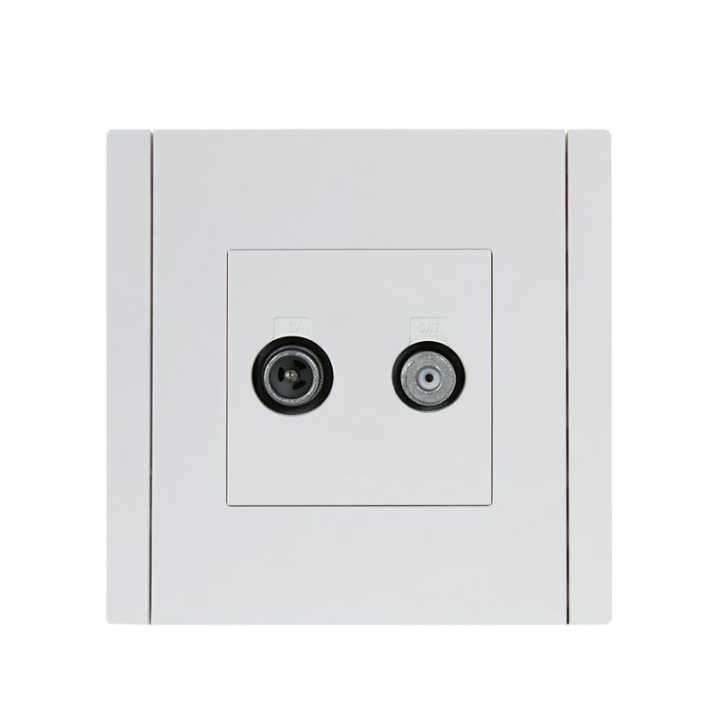 FORTE&PIANO Розетка двойная TV+SAT FP238 белый IEK